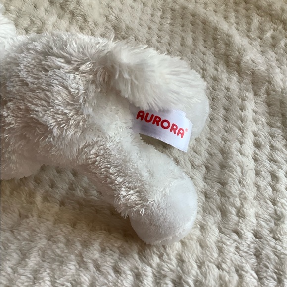 AURORA World Plush White Unicorn 2020 Pink Horn Stuffed Animal Toy 🦄 - Picture 10 of 12